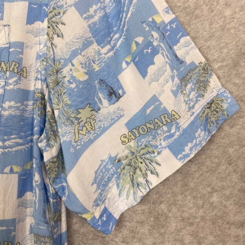 AllSaints Shirt Mens L Sayonara Short Sleeve Camp All Over Print - Picture 4 of 11